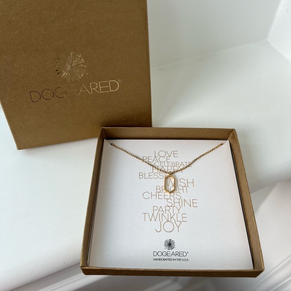 Dogeared Script Dogeared | Jewelry | Nwt Dogeared Gold Hexagon Necklace | Poshmark